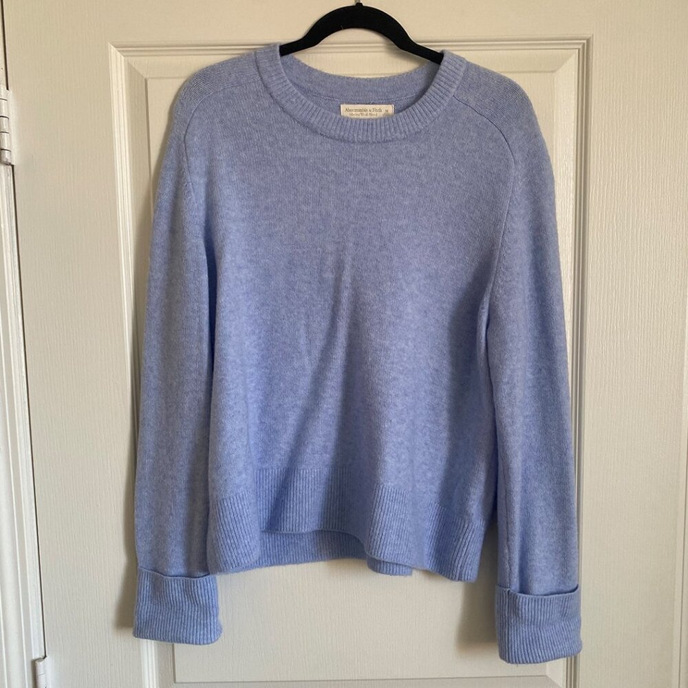 Abercrombie Madeline Merino Blend Sweater in Blue (M) - Picture 6 of 9